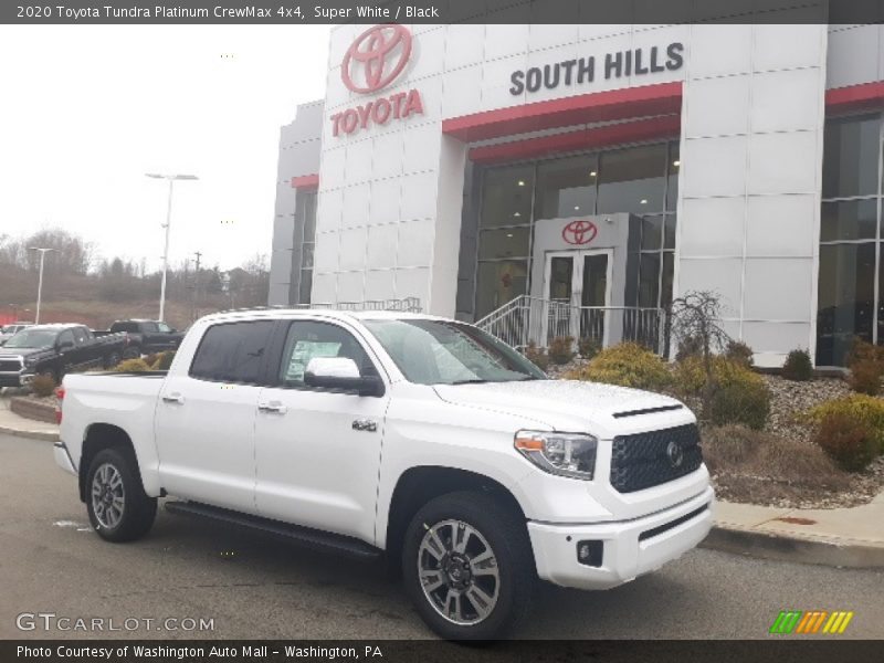 Super White / Black 2020 Toyota Tundra Platinum CrewMax 4x4