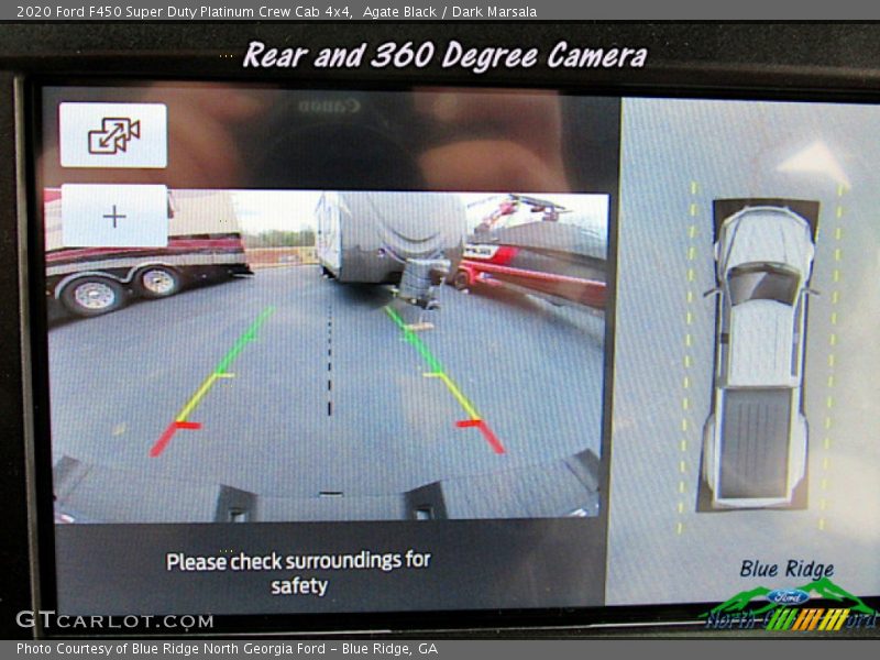 Agate Black / Dark Marsala 2020 Ford F450 Super Duty Platinum Crew Cab 4x4