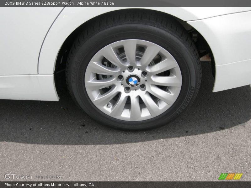 Alpine White / Beige 2009 BMW 3 Series 328i Sport Wagon