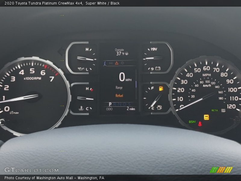 Super White / Black 2020 Toyota Tundra Platinum CrewMax 4x4