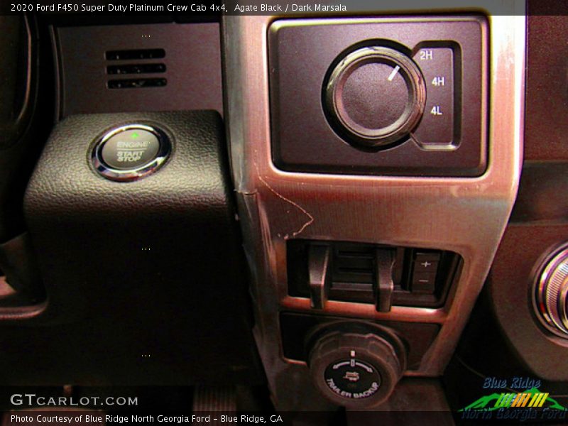 Agate Black / Dark Marsala 2020 Ford F450 Super Duty Platinum Crew Cab 4x4