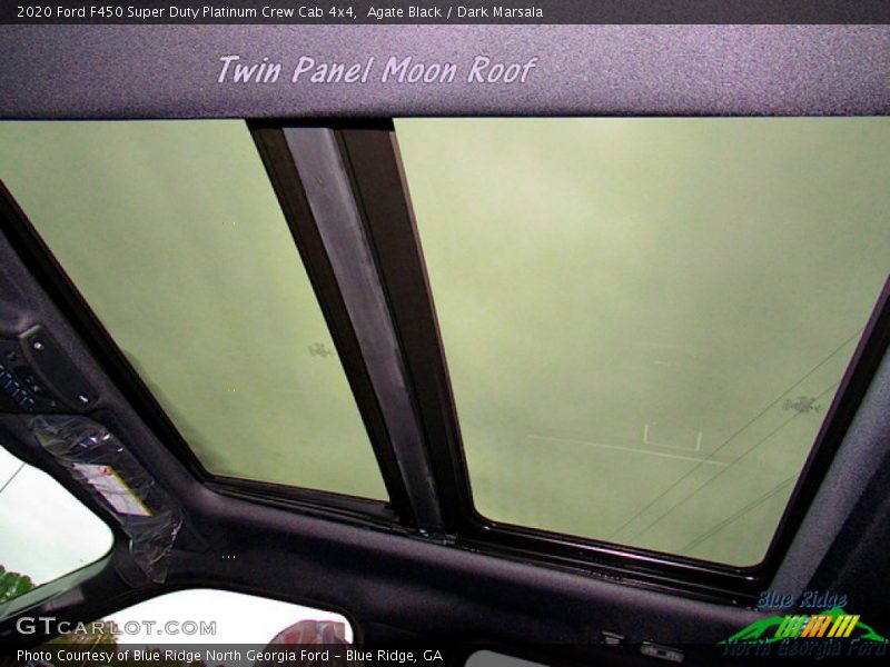 Agate Black / Dark Marsala 2020 Ford F450 Super Duty Platinum Crew Cab 4x4