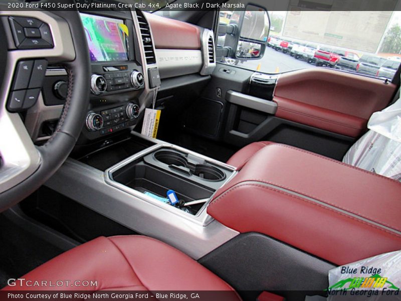 Agate Black / Dark Marsala 2020 Ford F450 Super Duty Platinum Crew Cab 4x4