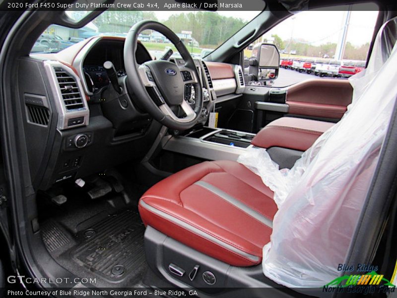 Agate Black / Dark Marsala 2020 Ford F450 Super Duty Platinum Crew Cab 4x4