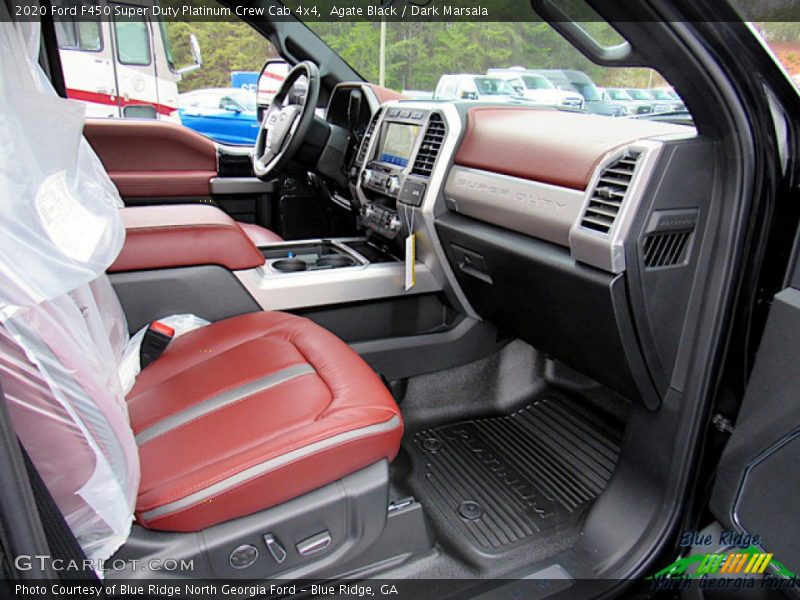 Agate Black / Dark Marsala 2020 Ford F450 Super Duty Platinum Crew Cab 4x4