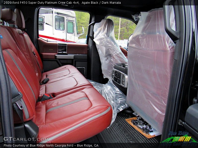 Agate Black / Dark Marsala 2020 Ford F450 Super Duty Platinum Crew Cab 4x4