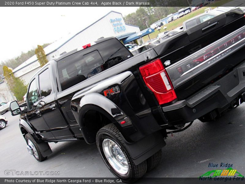 Agate Black / Dark Marsala 2020 Ford F450 Super Duty Platinum Crew Cab 4x4