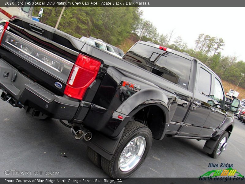 Agate Black / Dark Marsala 2020 Ford F450 Super Duty Platinum Crew Cab 4x4
