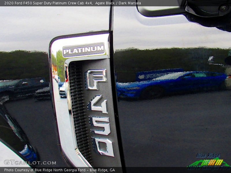Agate Black / Dark Marsala 2020 Ford F450 Super Duty Platinum Crew Cab 4x4