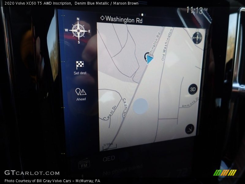 Denim Blue Metallic / Maroon Brown 2020 Volvo XC60 T5 AWD Inscription