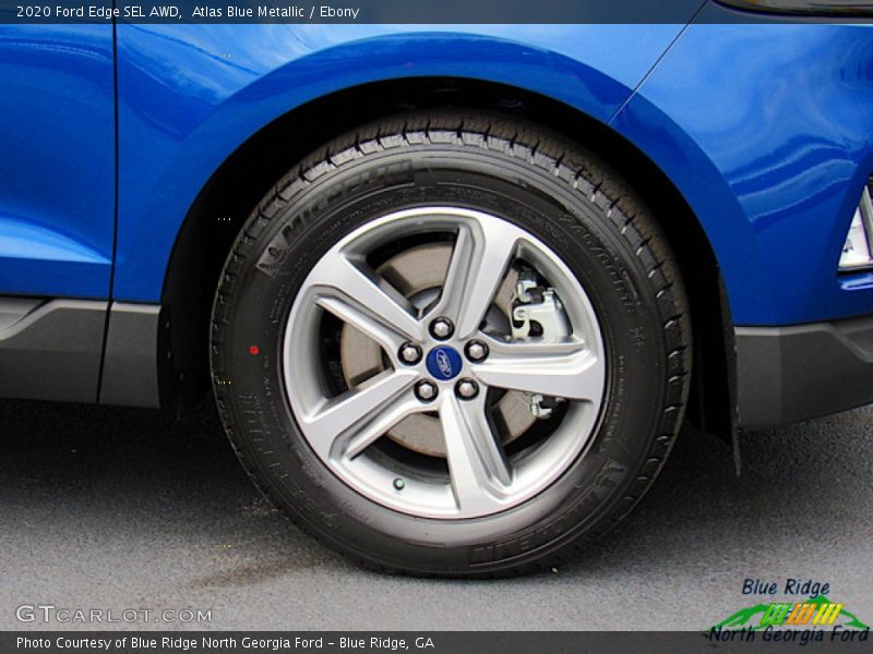 Atlas Blue Metallic / Ebony 2020 Ford Edge SEL AWD