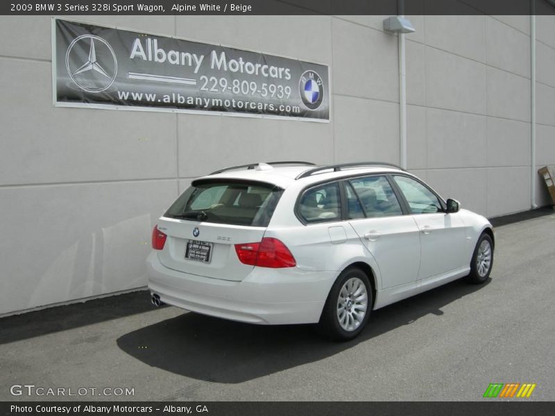 Alpine White / Beige 2009 BMW 3 Series 328i Sport Wagon