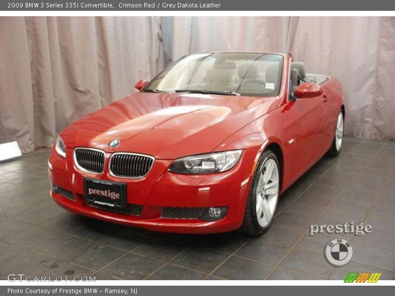 Crimson Red / Grey Dakota Leather 2009 BMW 3 Series 335i Convertible