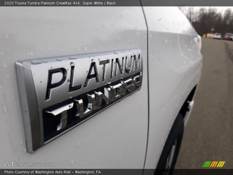 Super White / Black 2020 Toyota Tundra Platinum CrewMax 4x4