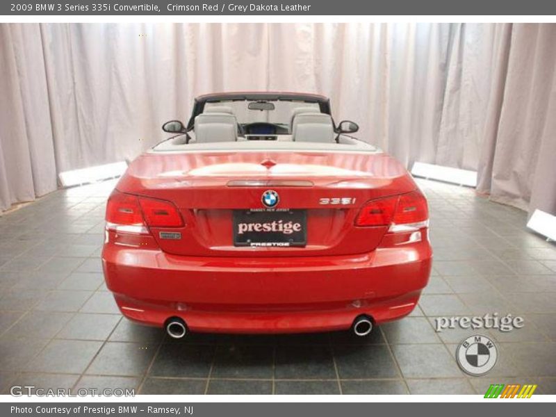Crimson Red / Grey Dakota Leather 2009 BMW 3 Series 335i Convertible