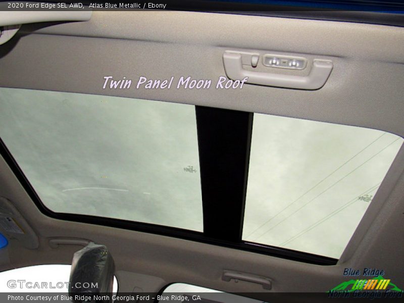 Atlas Blue Metallic / Ebony 2020 Ford Edge SEL AWD