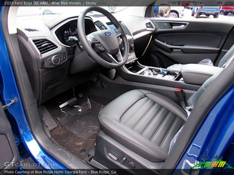 Atlas Blue Metallic / Ebony 2020 Ford Edge SEL AWD