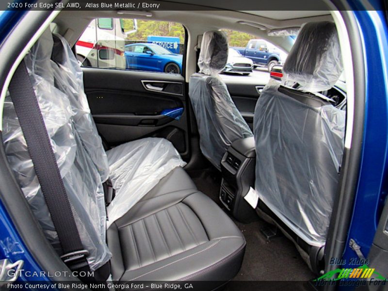 Atlas Blue Metallic / Ebony 2020 Ford Edge SEL AWD