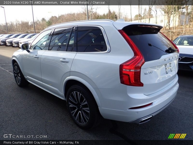 Crystal White Metallic / Charcoal 2020 Volvo XC90 T5 AWD Momentum