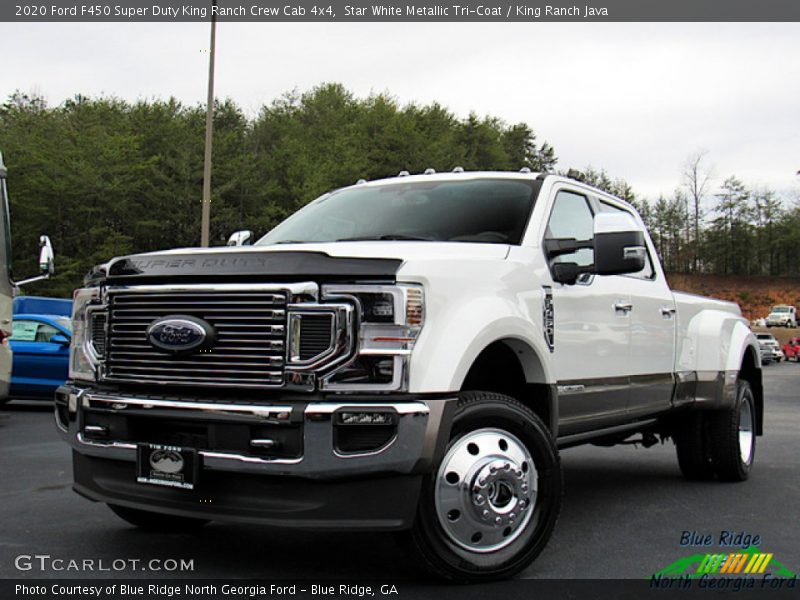 Star White Metallic Tri-Coat / King Ranch Java 2020 Ford F450 Super Duty King Ranch Crew Cab 4x4