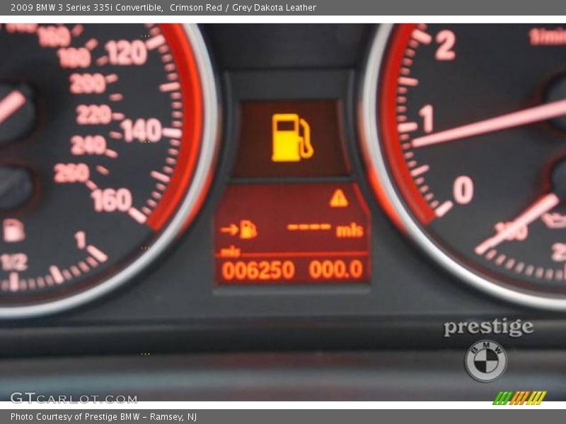 Crimson Red / Grey Dakota Leather 2009 BMW 3 Series 335i Convertible
