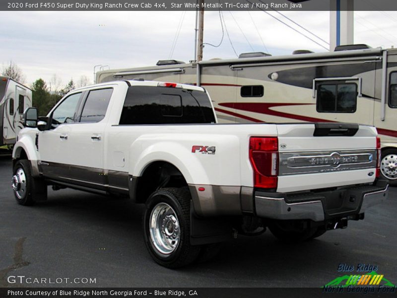 Star White Metallic Tri-Coat / King Ranch Java 2020 Ford F450 Super Duty King Ranch Crew Cab 4x4