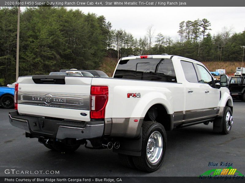 Star White Metallic Tri-Coat / King Ranch Java 2020 Ford F450 Super Duty King Ranch Crew Cab 4x4