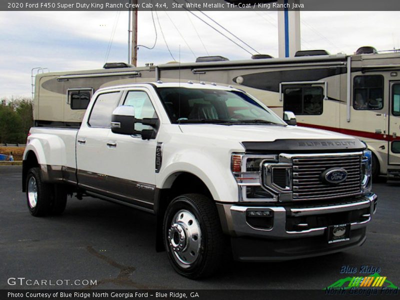 Star White Metallic Tri-Coat / King Ranch Java 2020 Ford F450 Super Duty King Ranch Crew Cab 4x4