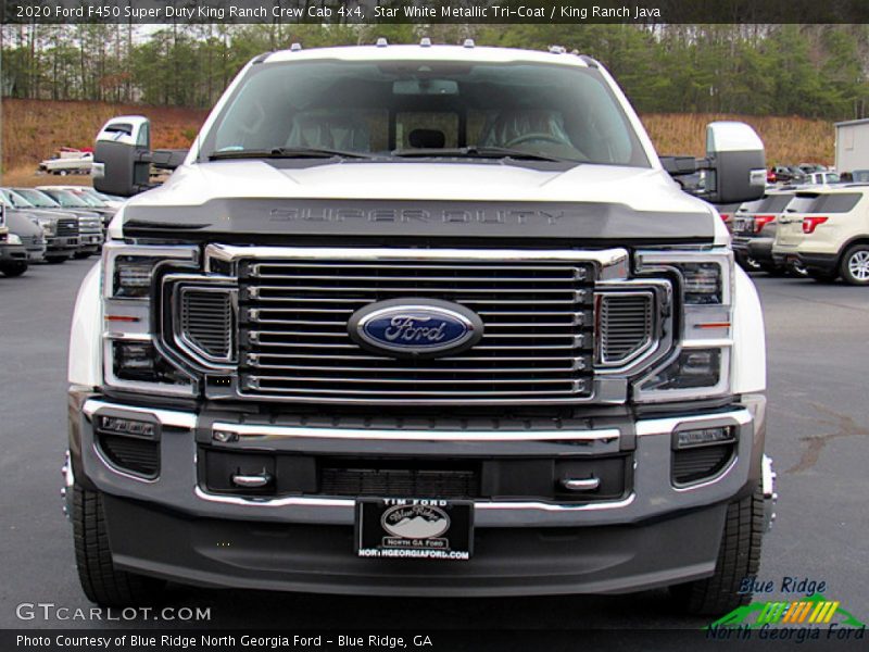 Star White Metallic Tri-Coat / King Ranch Java 2020 Ford F450 Super Duty King Ranch Crew Cab 4x4