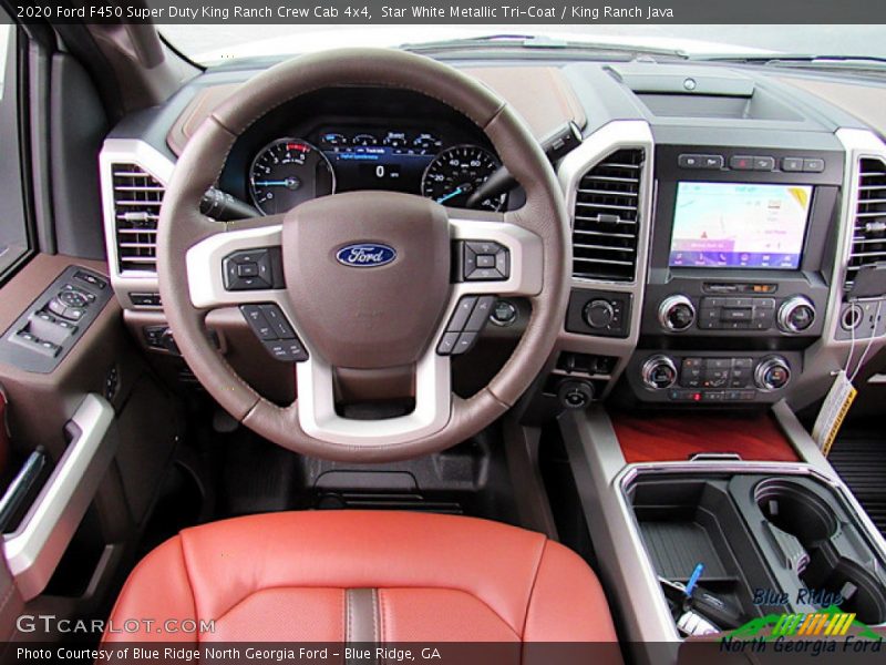 Star White Metallic Tri-Coat / King Ranch Java 2020 Ford F450 Super Duty King Ranch Crew Cab 4x4
