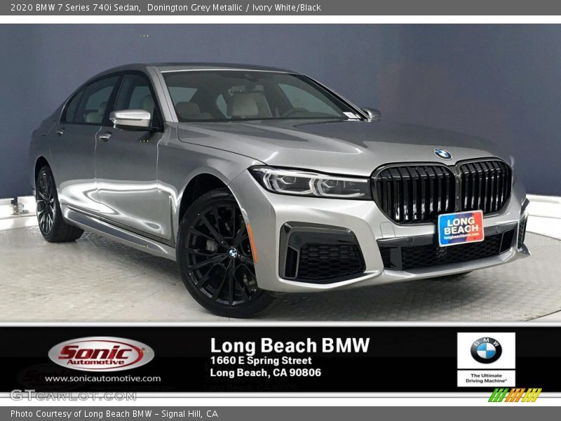 Donington Grey Metallic / Ivory White/Black 2020 BMW 7 Series 740i Sedan