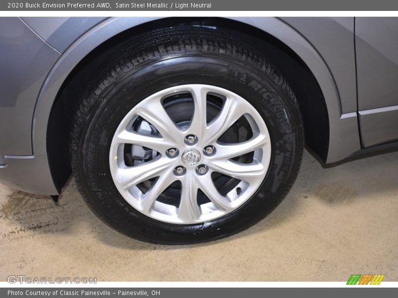 Satin Steel Metallic / Light Neutral 2020 Buick Envision Preferred AWD