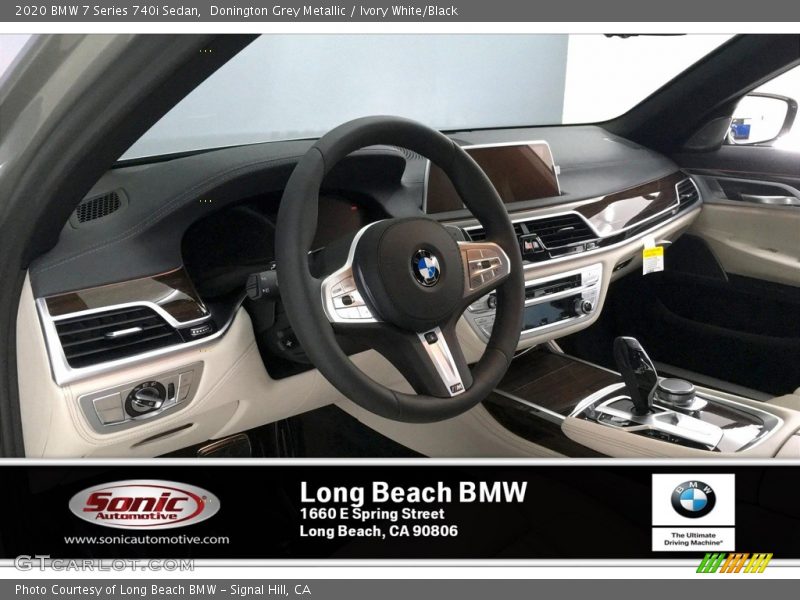 Donington Grey Metallic / Ivory White/Black 2020 BMW 7 Series 740i Sedan