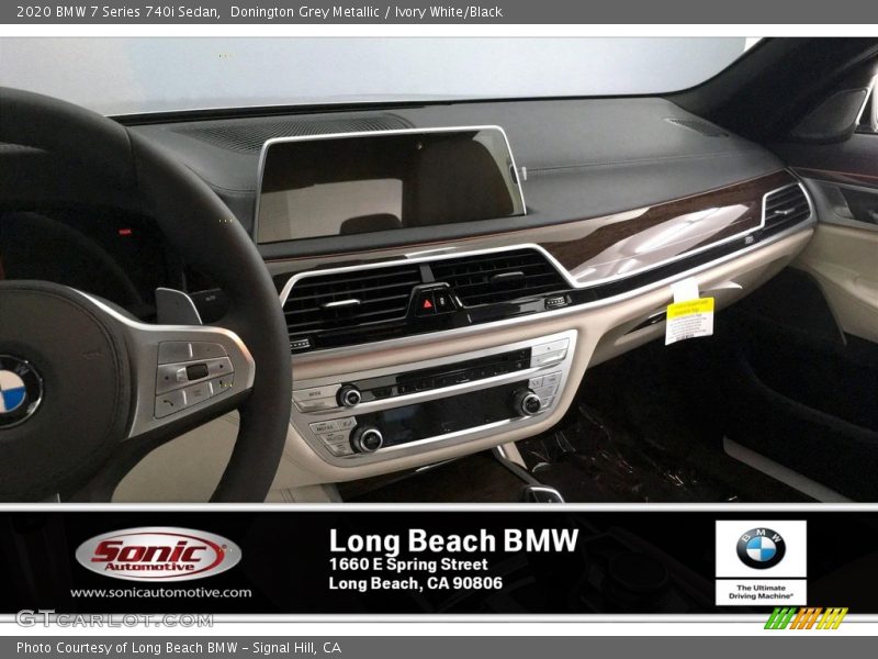 Donington Grey Metallic / Ivory White/Black 2020 BMW 7 Series 740i Sedan