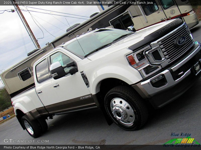 Star White Metallic Tri-Coat / King Ranch Java 2020 Ford F450 Super Duty King Ranch Crew Cab 4x4
