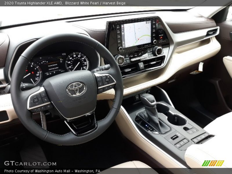 Dashboard of 2020 Highlander XLE AWD