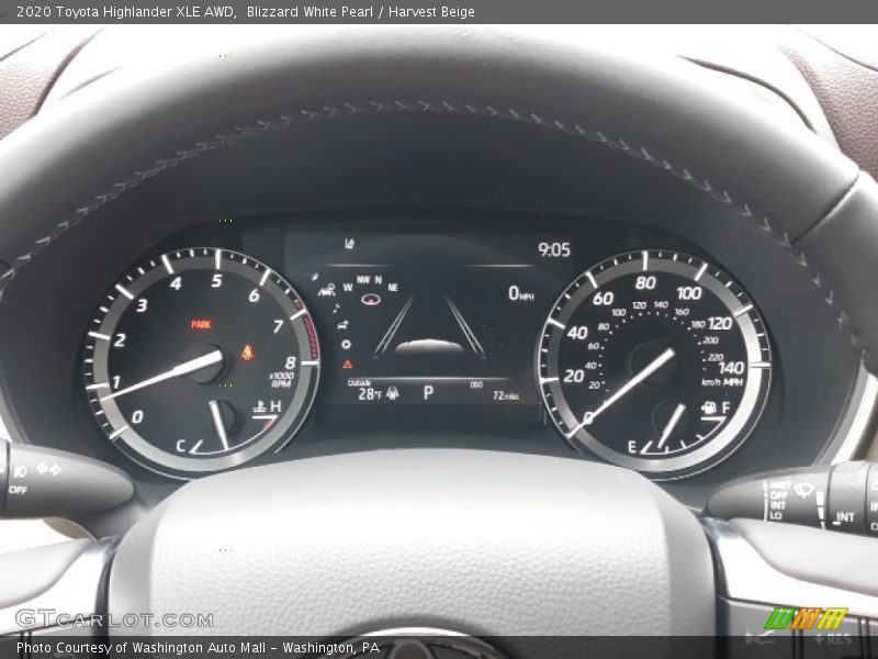  2020 Highlander XLE AWD XLE AWD Gauges