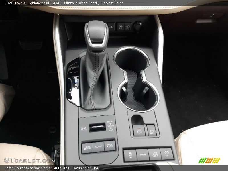  2020 Highlander XLE AWD 8 Speed Automatic Shifter