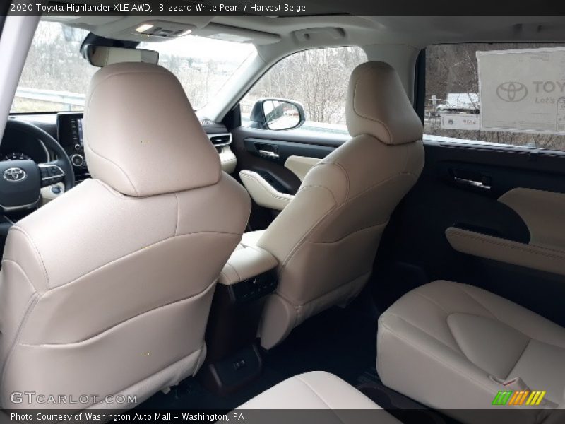 Rear Seat of 2020 Highlander XLE AWD
