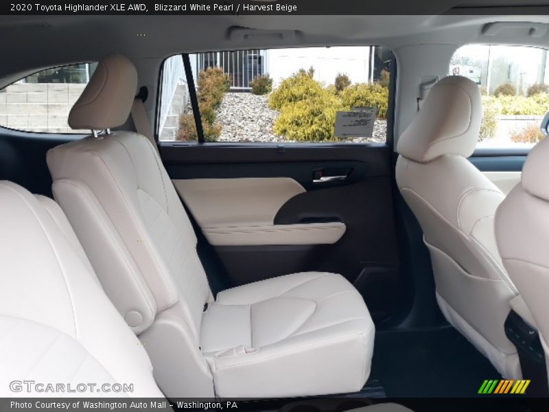 Rear Seat of 2020 Highlander XLE AWD