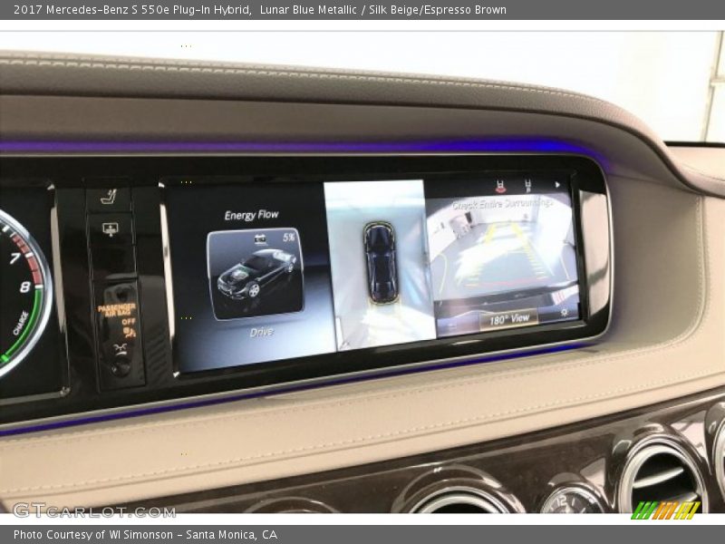 Lunar Blue Metallic / Silk Beige/Espresso Brown 2017 Mercedes-Benz S 550e Plug-In Hybrid