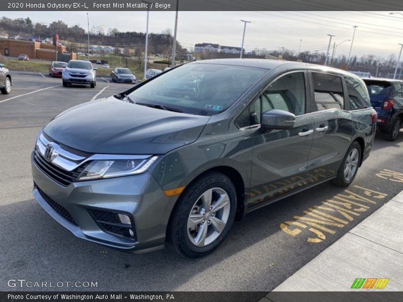 Forest Mist Metallic / Beige 2020 Honda Odyssey EX-L