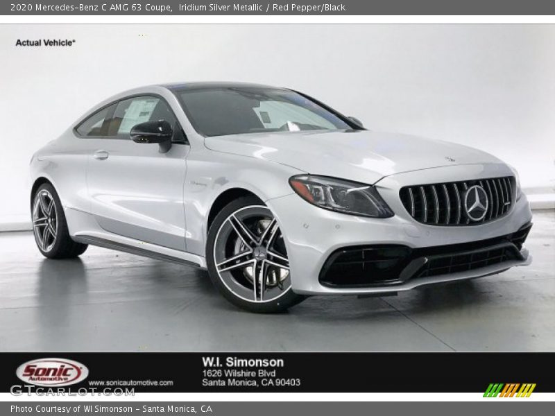 Iridium Silver Metallic / Red Pepper/Black 2020 Mercedes-Benz C AMG 63 Coupe