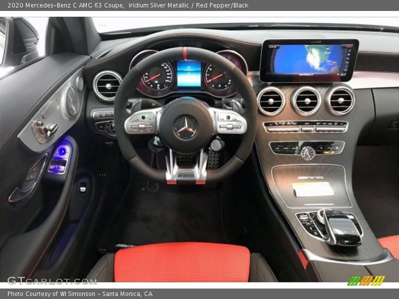 Iridium Silver Metallic / Red Pepper/Black 2020 Mercedes-Benz C AMG 63 Coupe