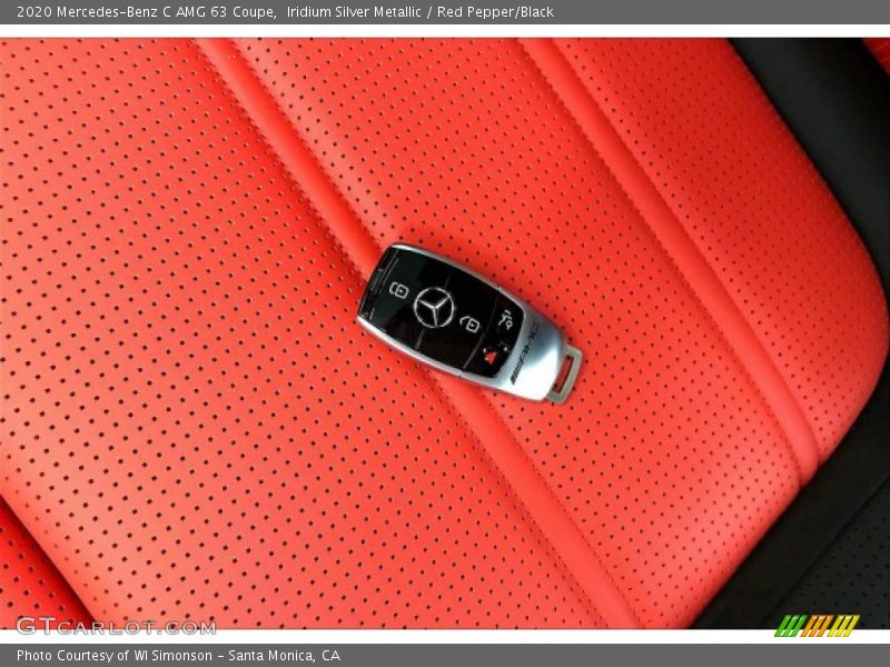 Iridium Silver Metallic / Red Pepper/Black 2020 Mercedes-Benz C AMG 63 Coupe