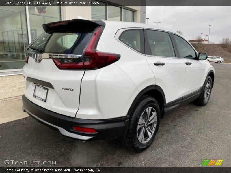 Platinum White Pearl / Ivory 2020 Honda CR-V LX AWD
