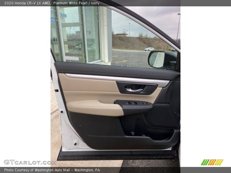Platinum White Pearl / Ivory 2020 Honda CR-V LX AWD