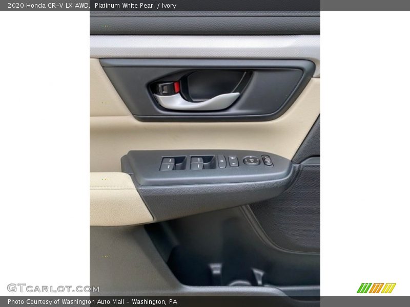 Platinum White Pearl / Ivory 2020 Honda CR-V LX AWD