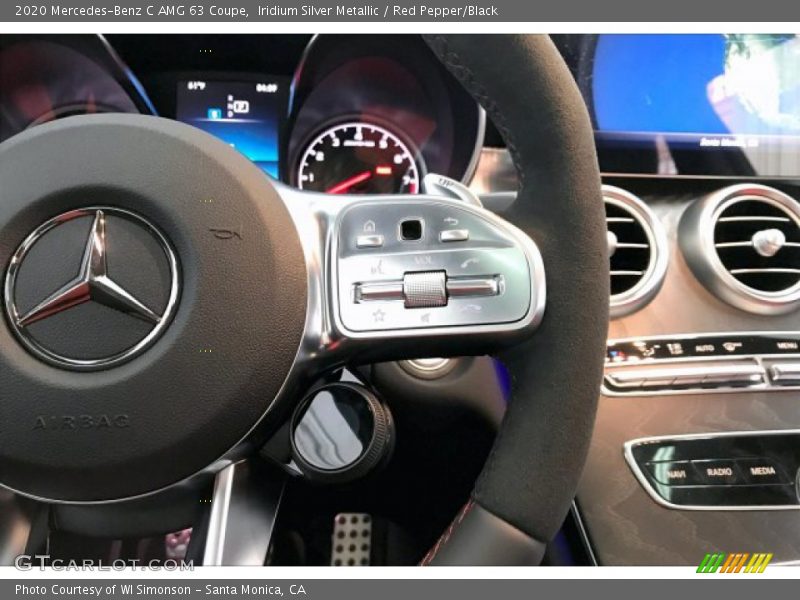 Iridium Silver Metallic / Red Pepper/Black 2020 Mercedes-Benz C AMG 63 Coupe