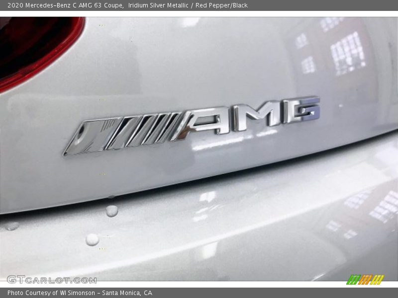 Iridium Silver Metallic / Red Pepper/Black 2020 Mercedes-Benz C AMG 63 Coupe